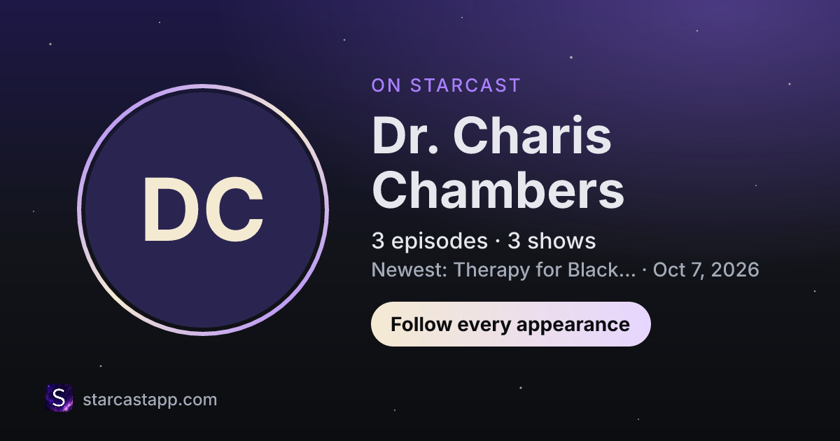 The preview card for Dr. Charis Chambers