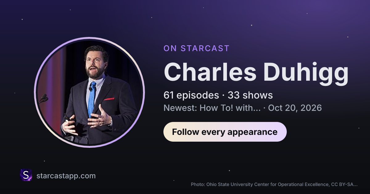 The preview card for Charles Duhigg