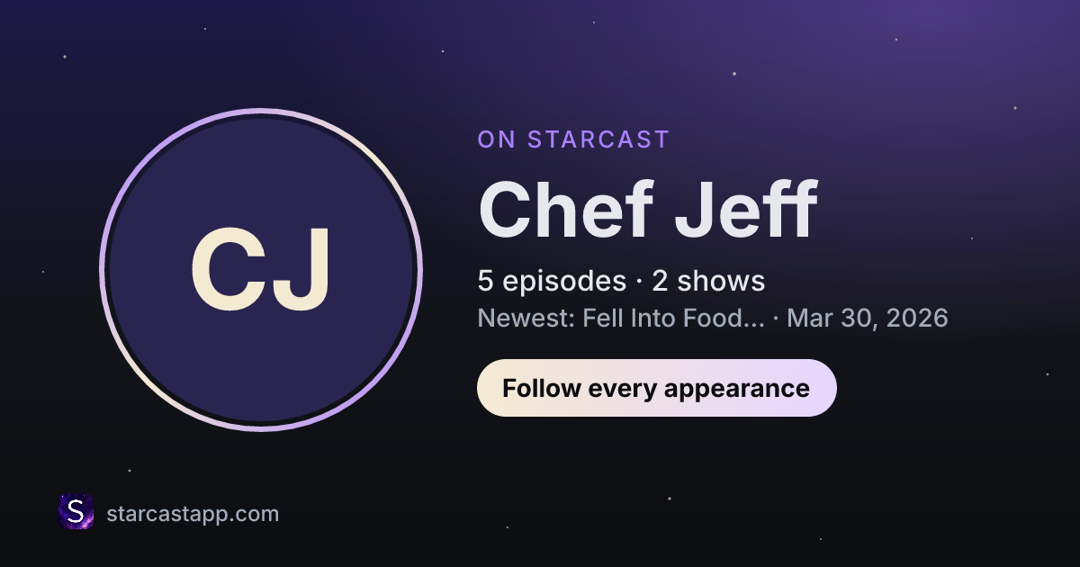 The preview card for Chef Jeff