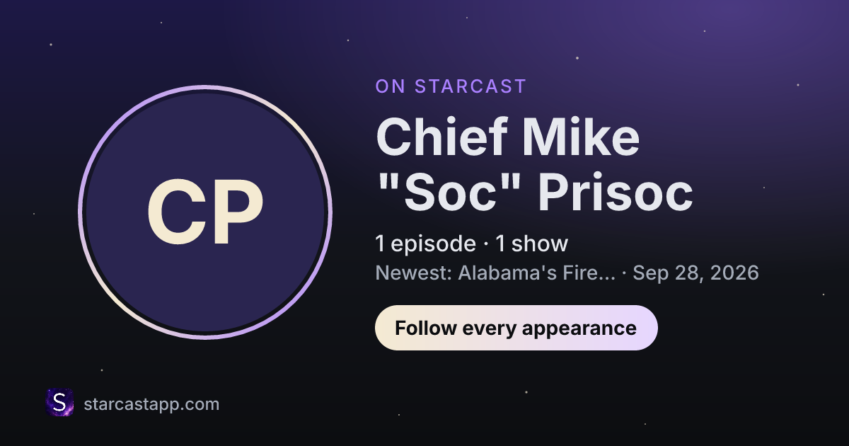 The preview card for Chief Mike "Soc" Prisoc