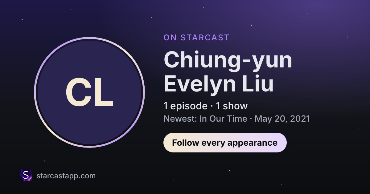 The preview card for Chiung-yun Evelyn Liu