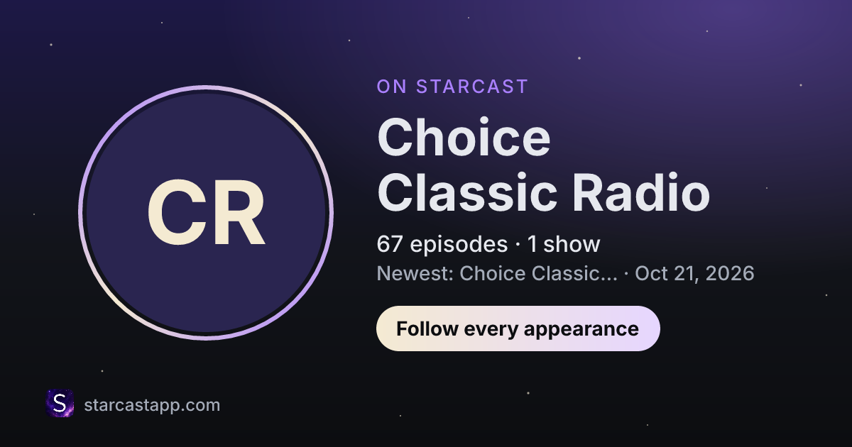 The preview card for Choice Classic Radio