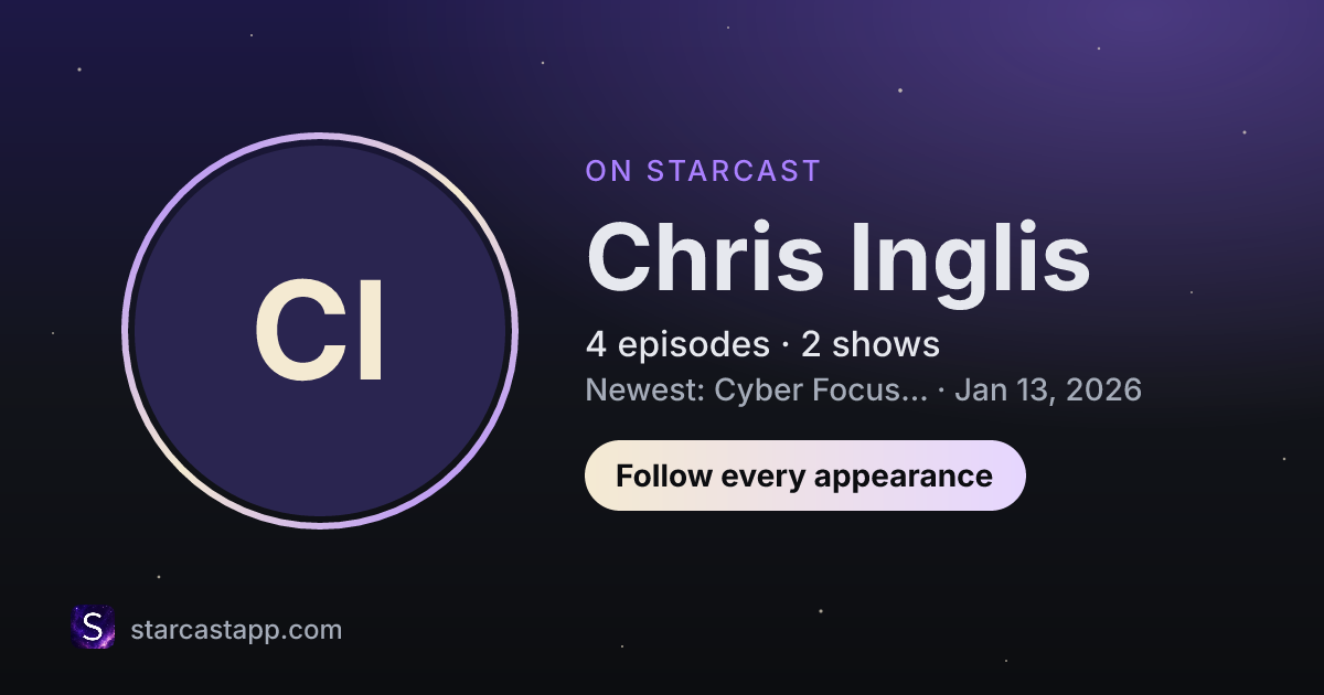 The preview card for Chris Inglis