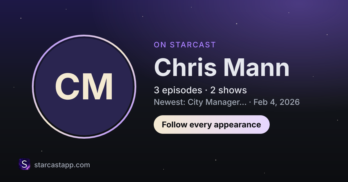 The preview card for Chris Mann