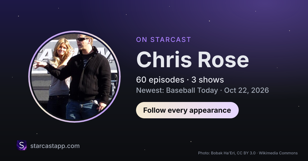 The preview card for Chris Rose