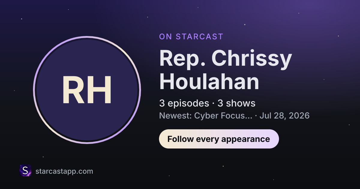 The preview card for Rep. Chrissy Houlahan