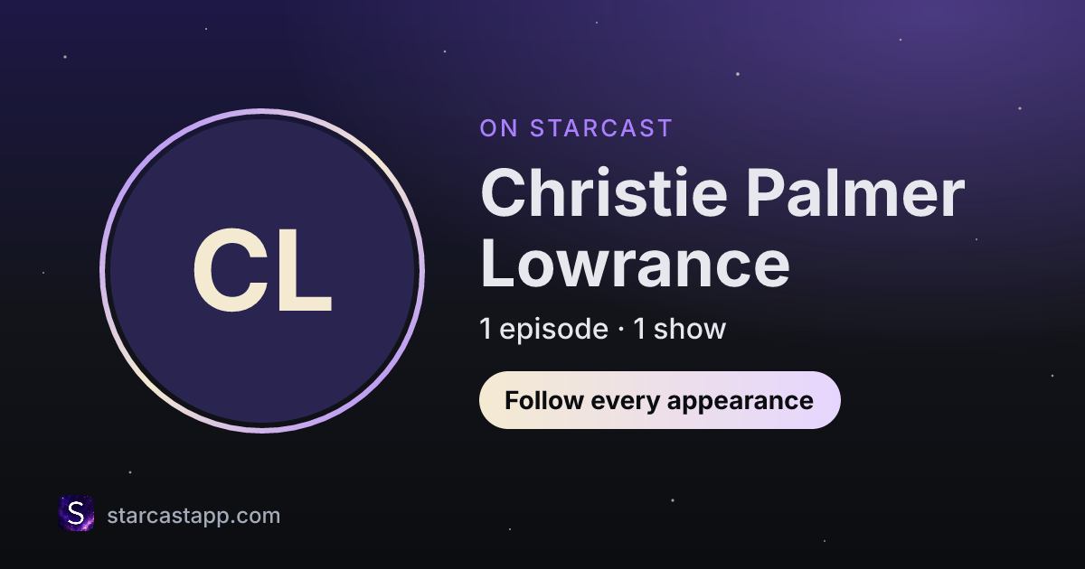The preview card for Christie Palmer Lowrance