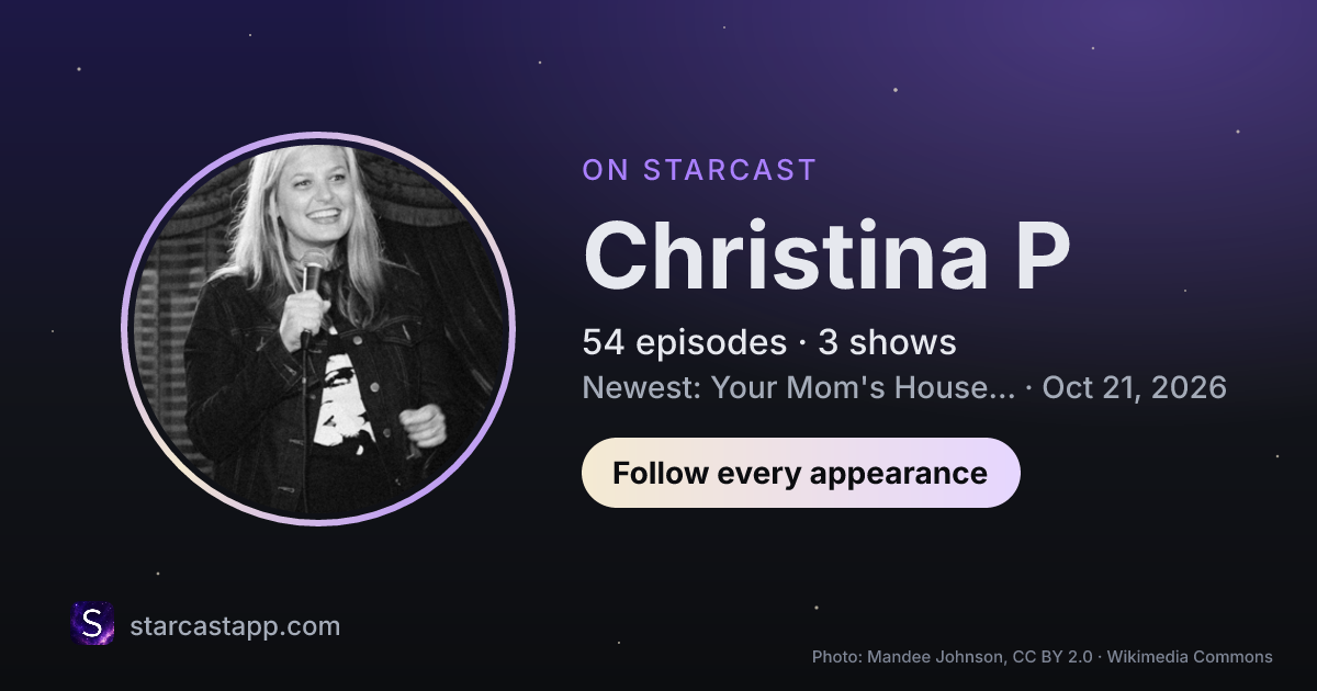 The preview card for Christina P