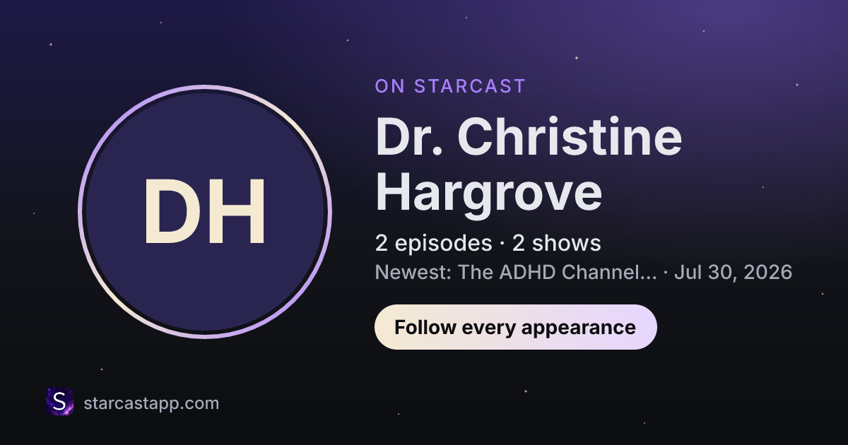 The preview card for Dr. Christine Hargrove