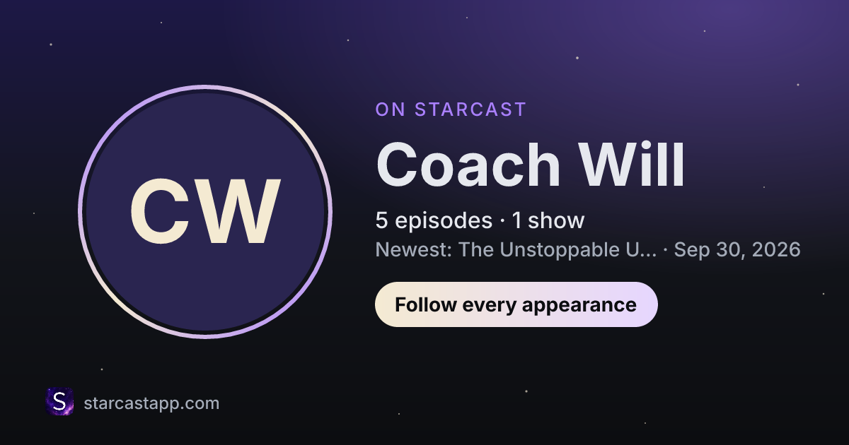 The preview card for Coach Will