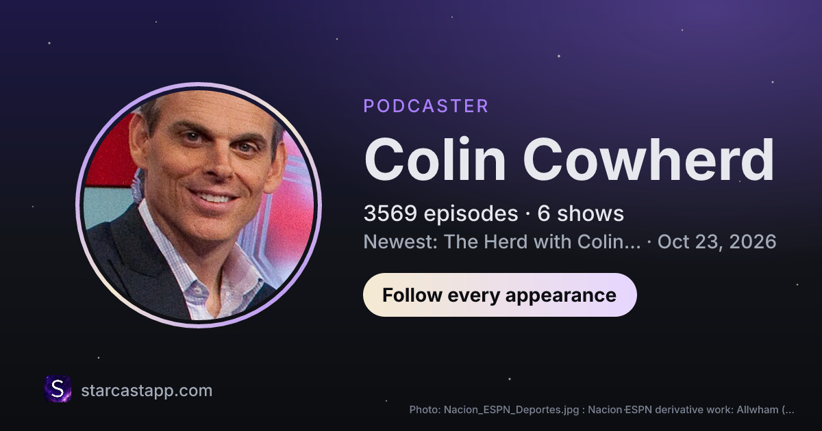 The preview card for Colin Cowherd