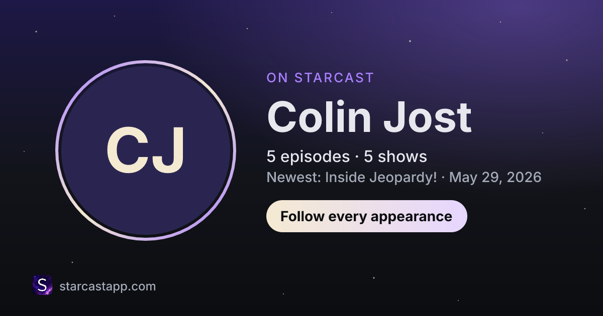 The preview card for Colin Jost