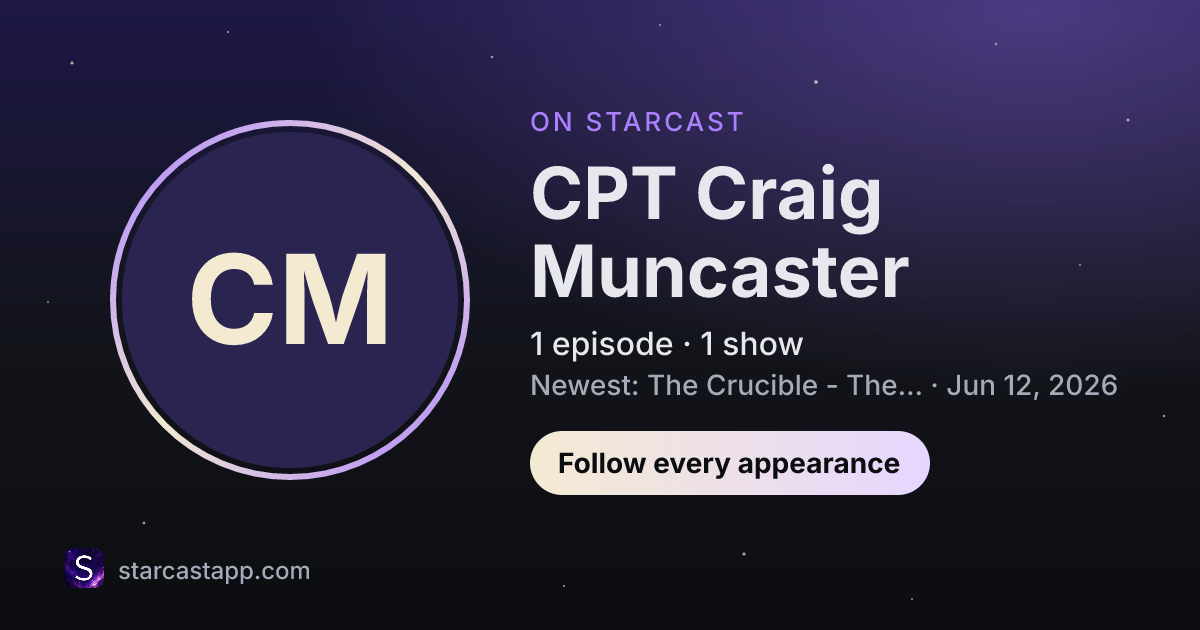 The preview card for CPT Craig Muncaster