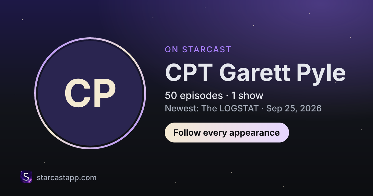 The preview card for CPT Garett Pyle