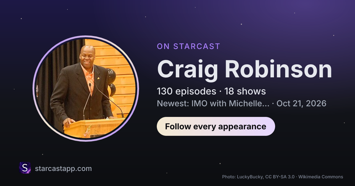 The preview card for Craig Robinson