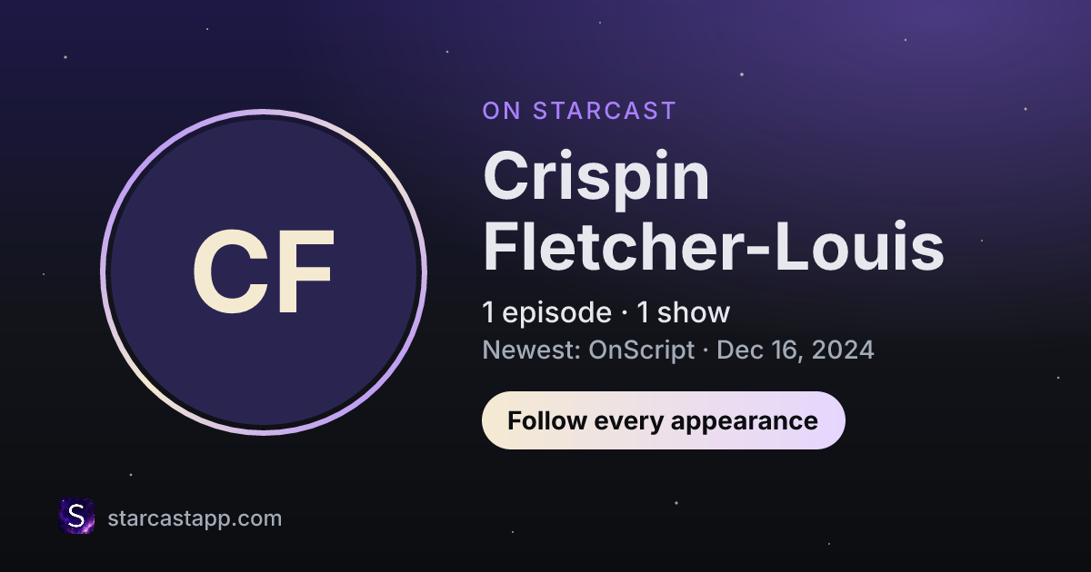 The preview card for Crispin Fletcher-Louis
