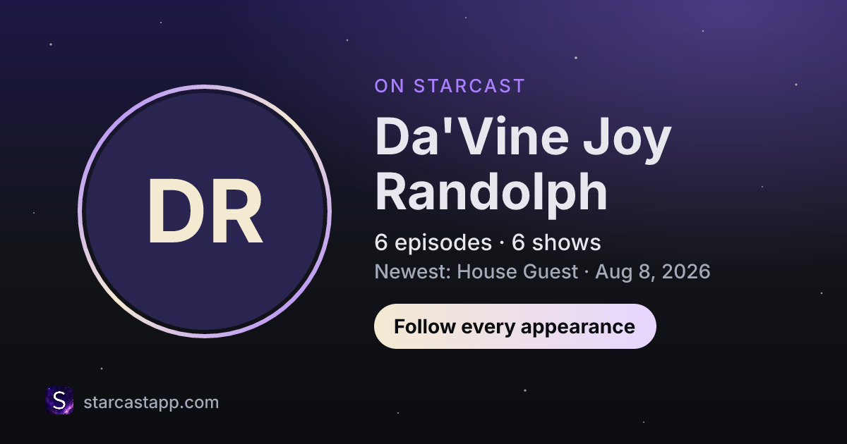 The preview card for Da'Vine Joy Randolph