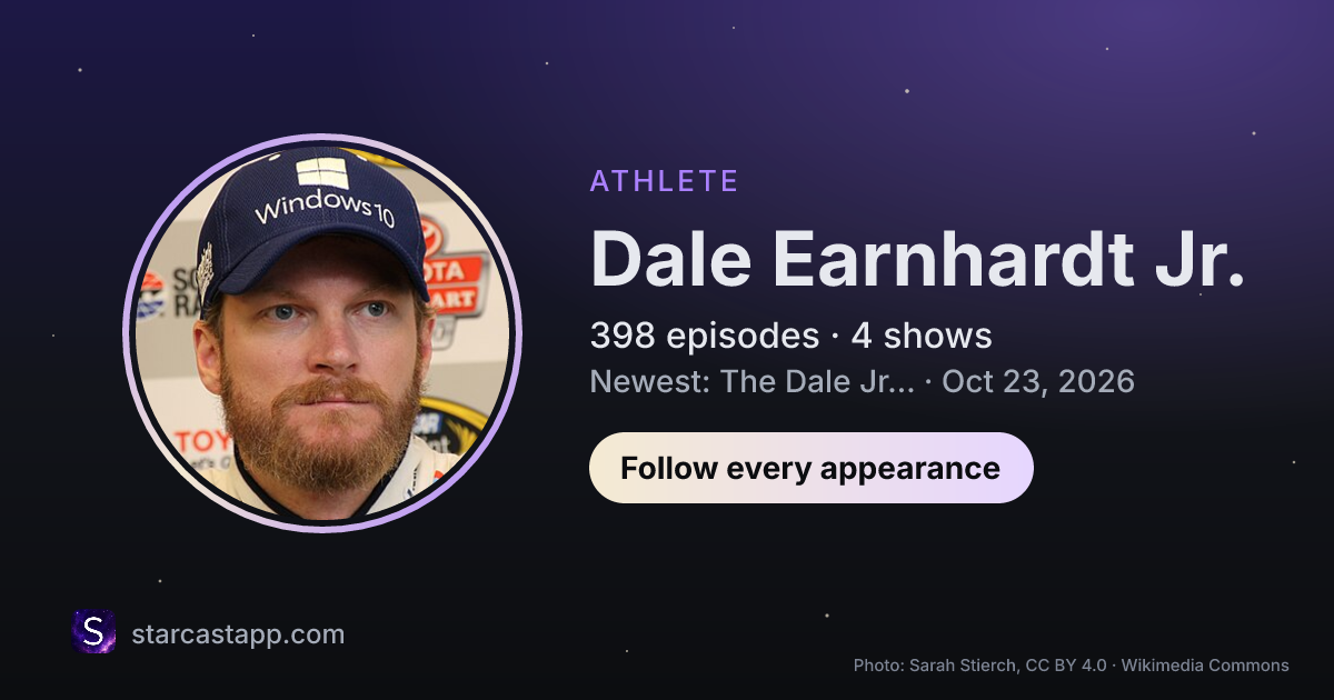 The preview card for Dale Earnhardt Jr.