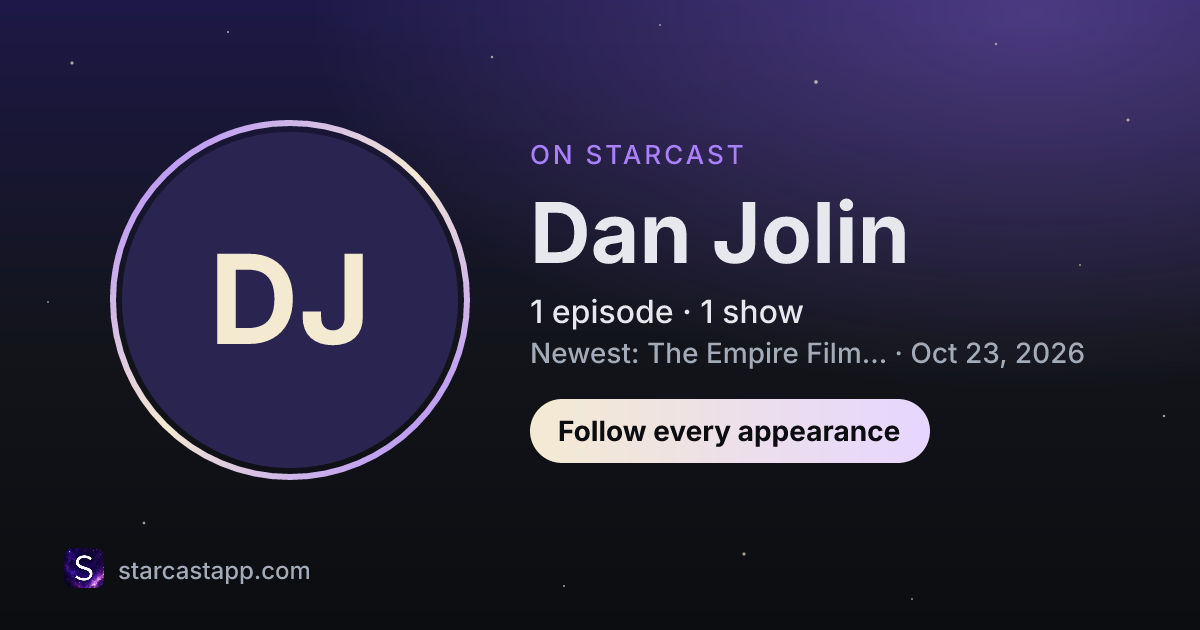 The preview card for Dan Jolin