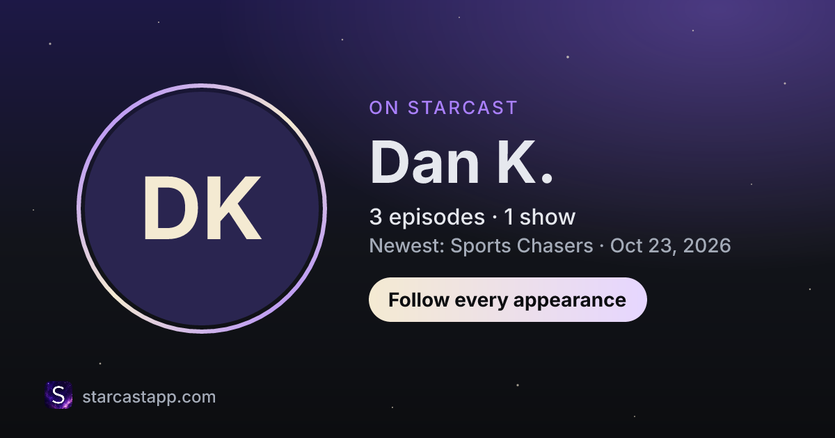 The preview card for Dan K.