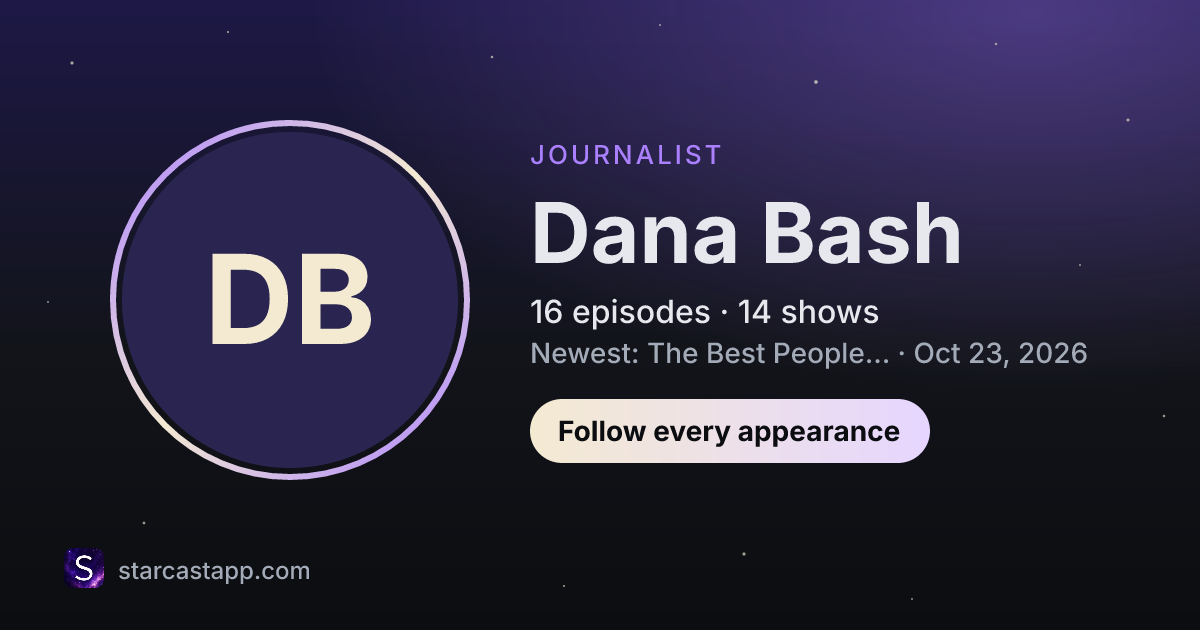 The preview card for Dana Bash