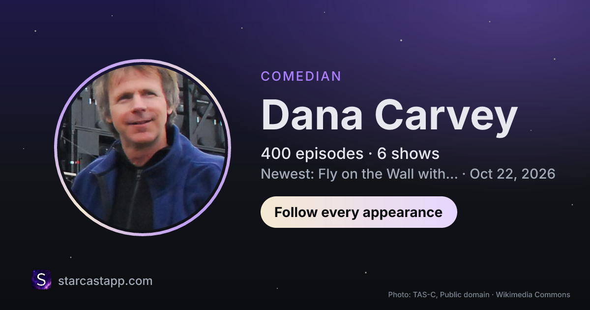 The preview card for Dana Carvey