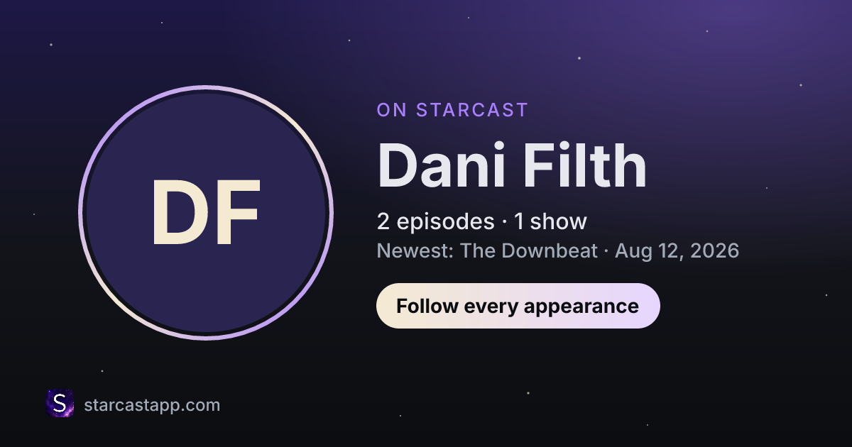 The preview card for Dani Filth