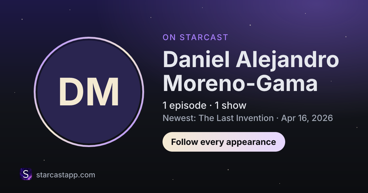 The preview card for Daniel Alejandro Moreno-Gama