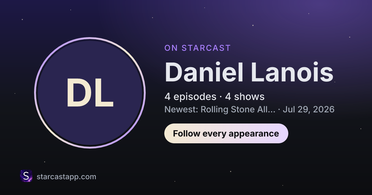 The preview card for Daniel Lanois