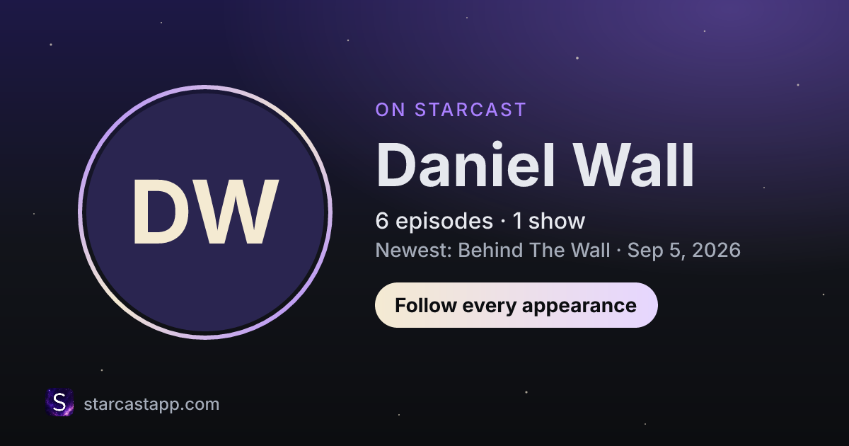 The preview card for Daniel Wall