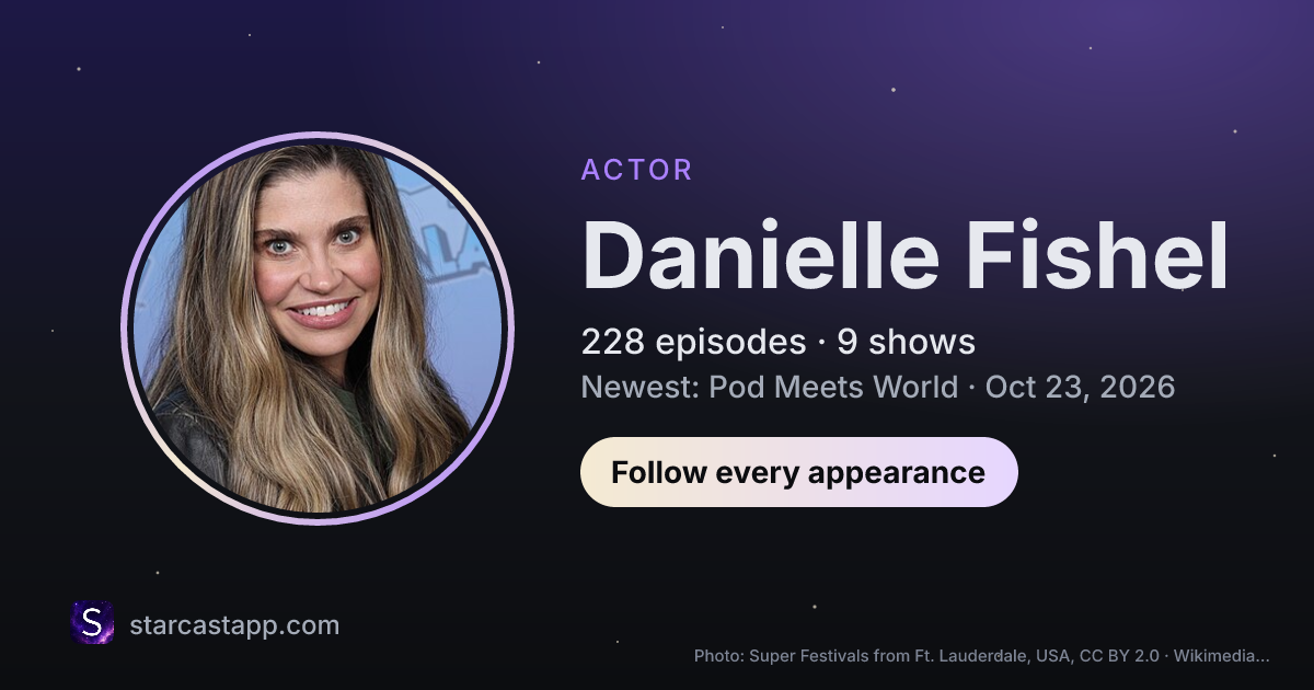 The preview card for Danielle Fishel