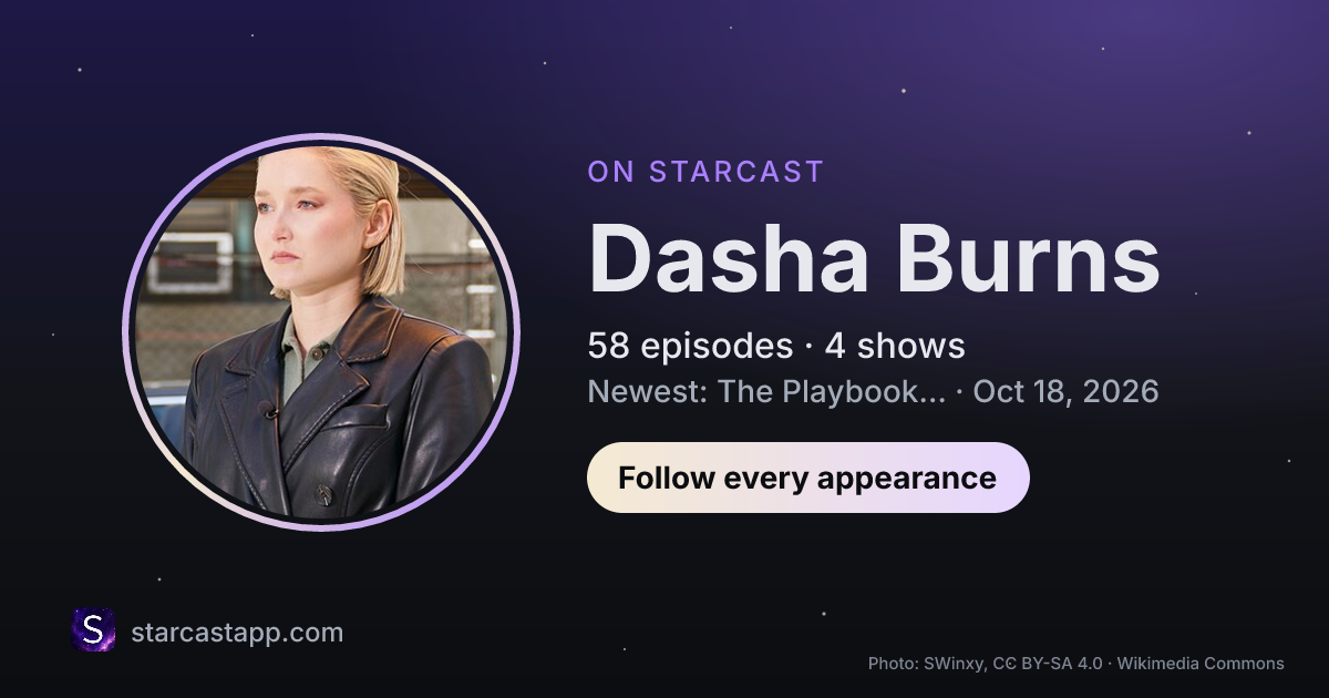 The preview card for Dasha Burns