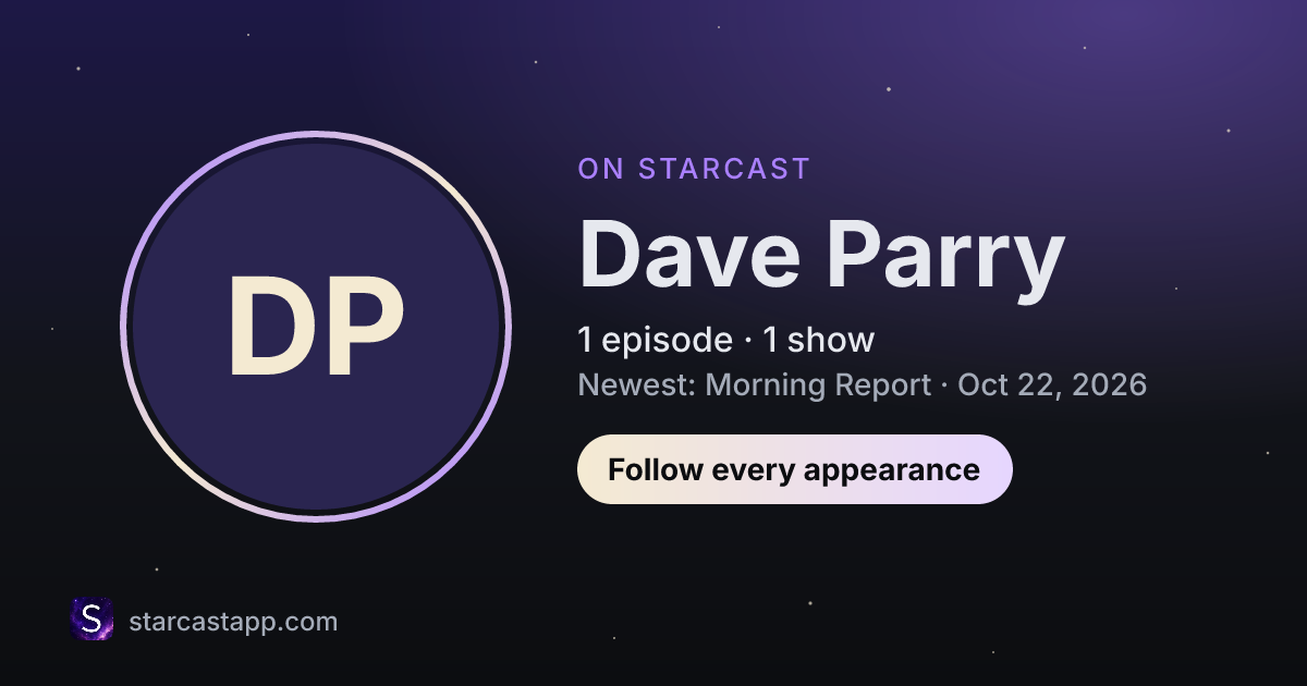 The preview card for Dave Parry