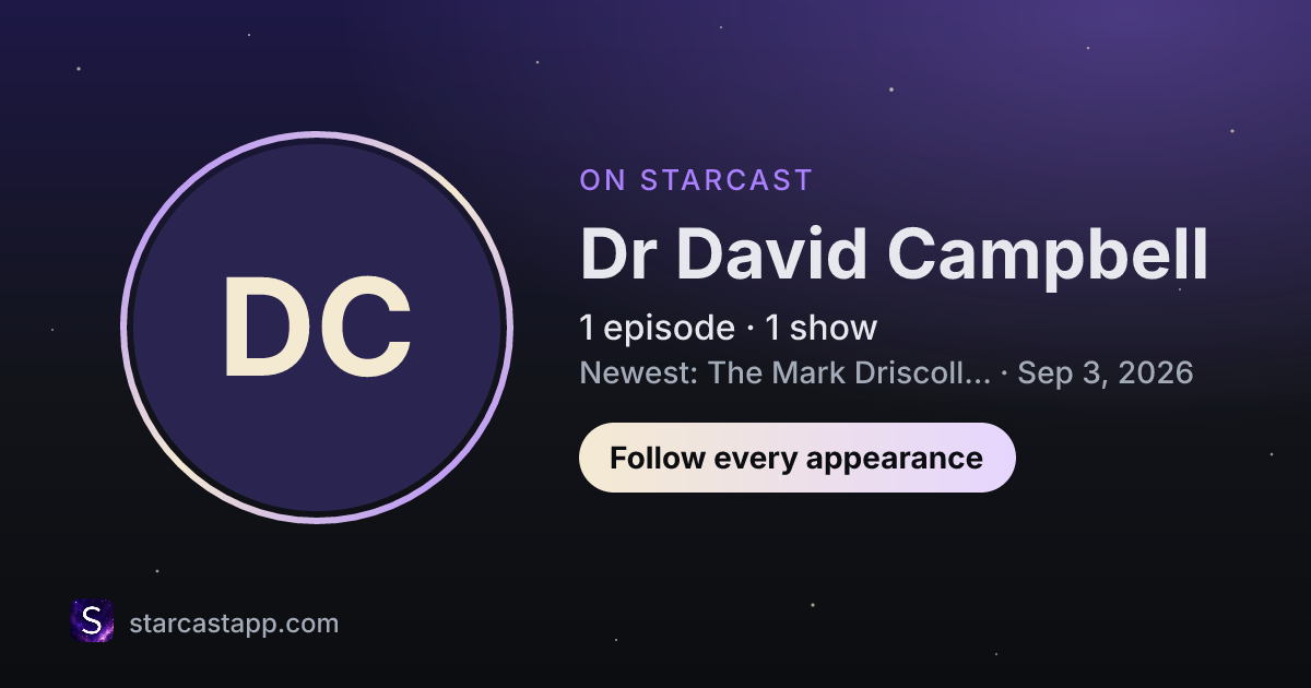 The preview card for Dr David Campbell