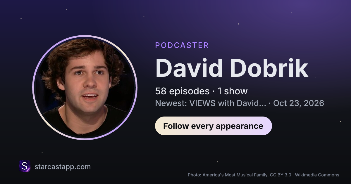 The preview card for David Dobrik