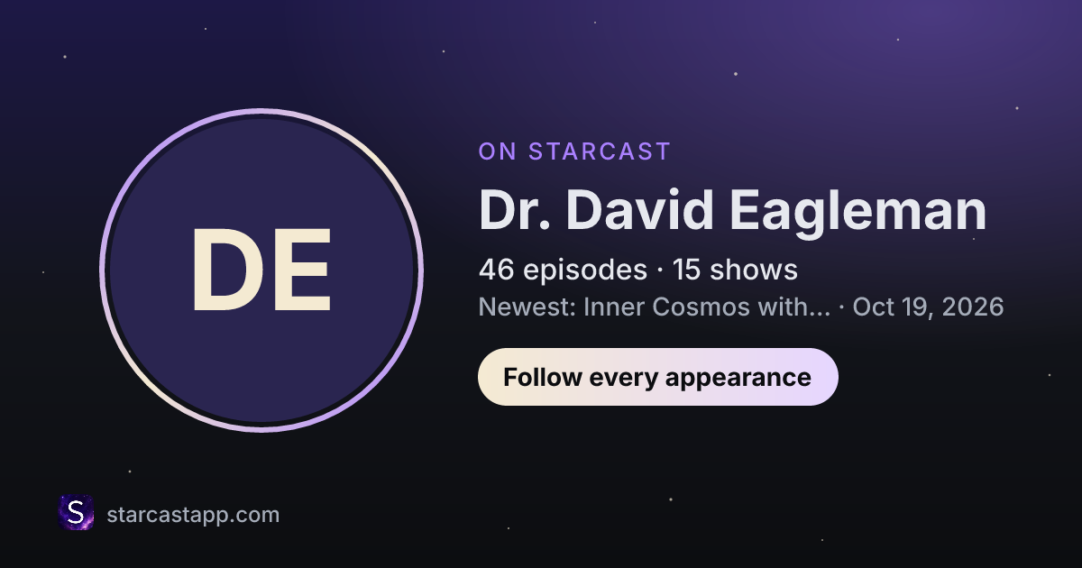 The preview card for Dr. David Eagleman