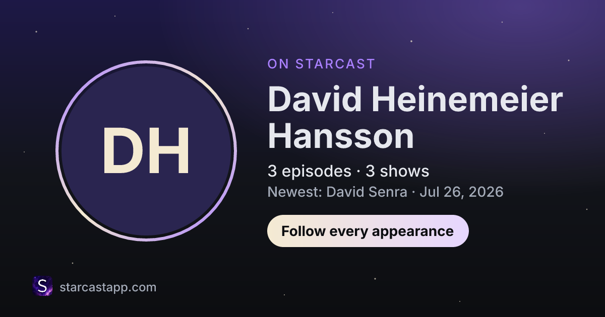 The preview card for David Heinemeier Hansson