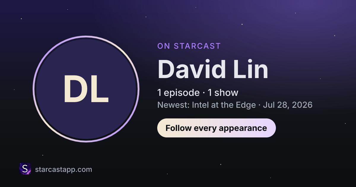 The preview card for David Lin