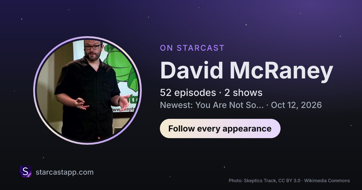 The preview card for David McRaney
