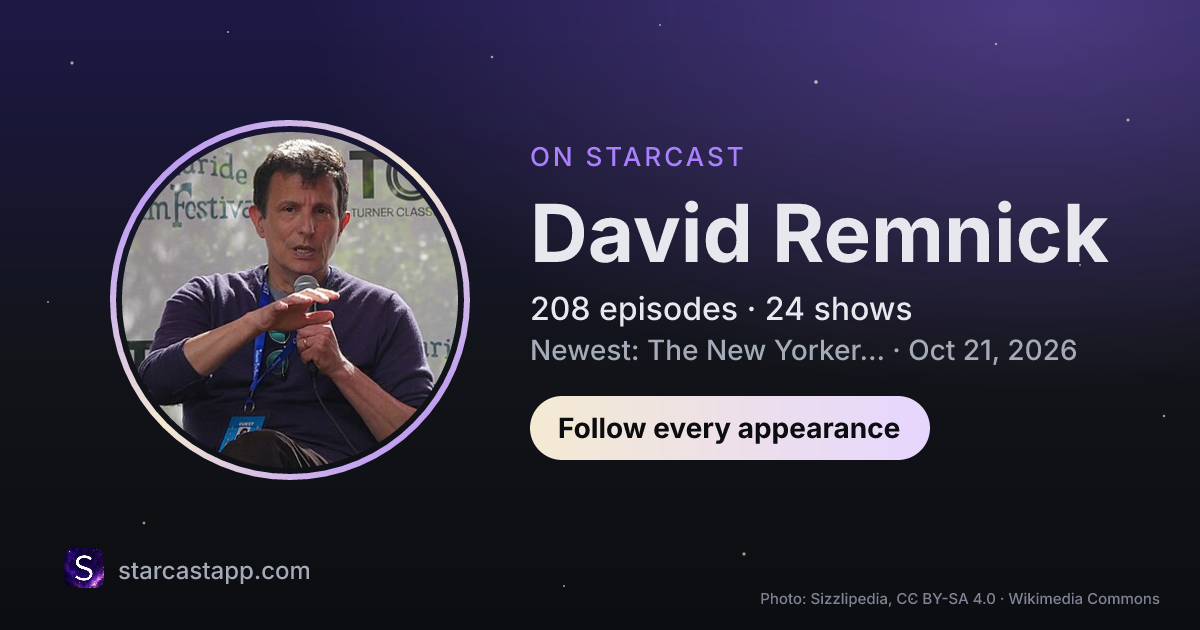 The preview card for David Remnick