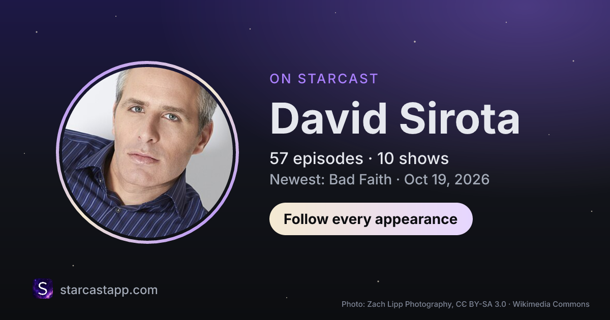 The preview card for David Sirota