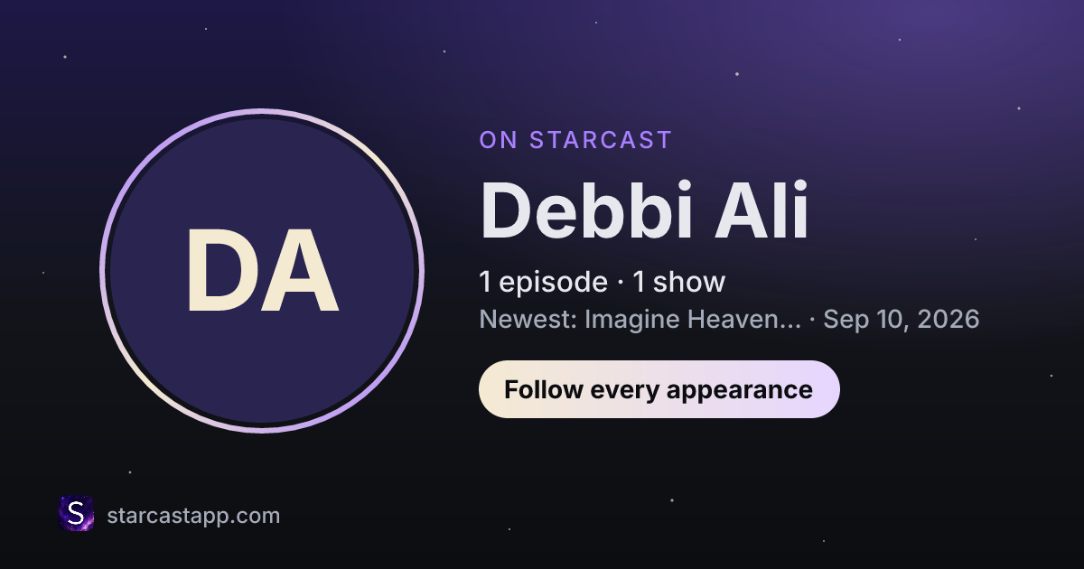 The preview card for Debbi Ali