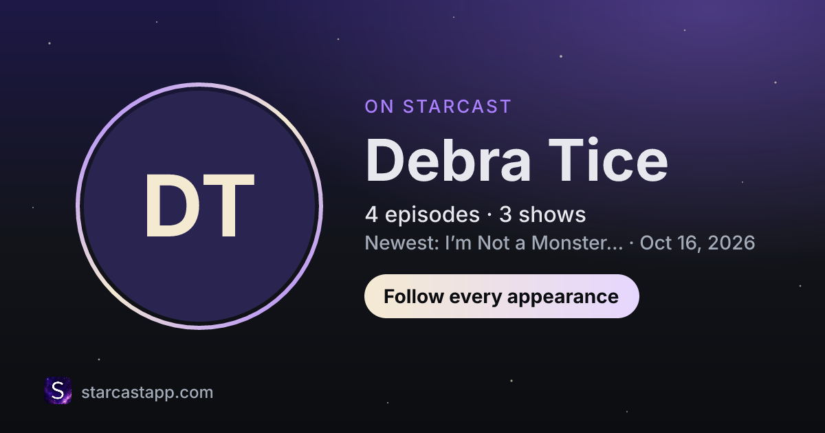The preview card for Debra Tice