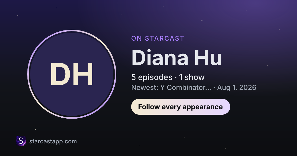 The preview card for Diana Hu
