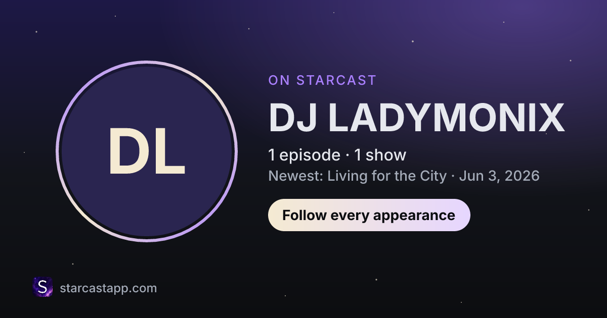 The preview card for DJ LADYMONIX