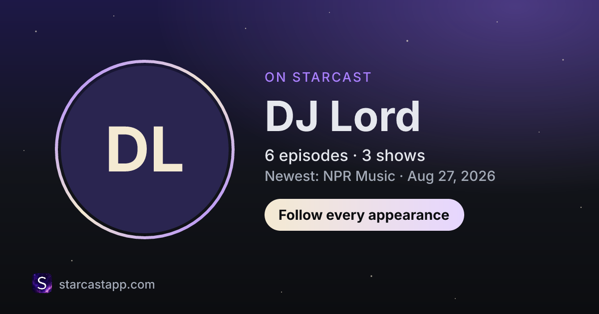 The preview card for DJ Lord
