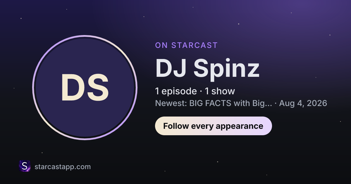 The preview card for DJ Spinz