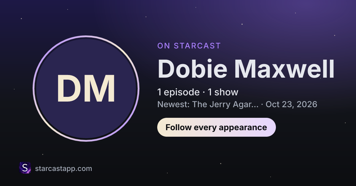 The preview card for Dobie Maxwell