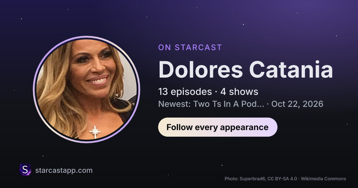 The preview card for Dolores Catania