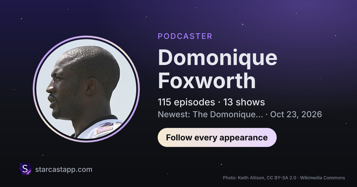 The preview card for Domonique Foxworth